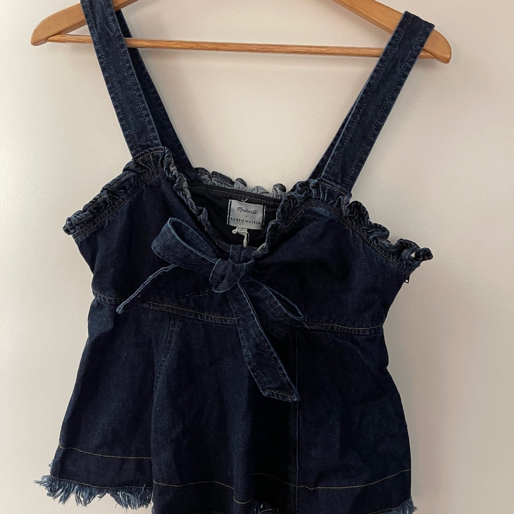 Madewell -karen Walker denim top